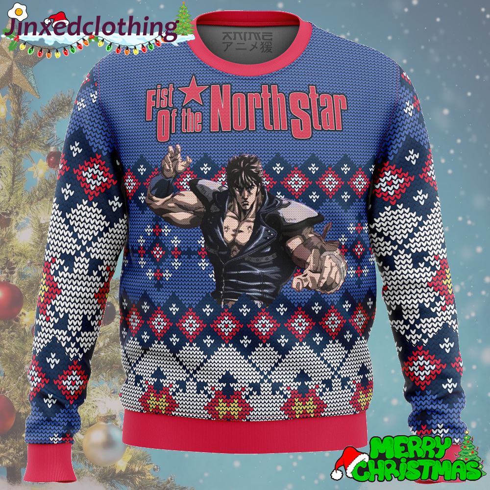 Fist Of The North Star Alt Ugly Christmas Sweater Christmas Holiday 